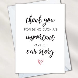 Cartes de remerciement de notre part pour un enseignant, carte de remerciement pour une infirmière, cadeaux de sage-femme, invités à un mariage, coach, mentor, thérapeute, une partie de notre histoire
