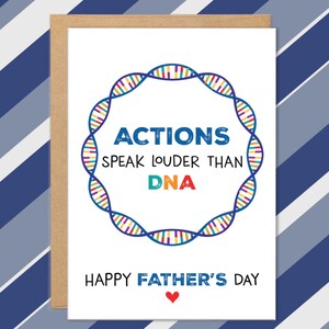 Meilleure carte beau-père, cartes pour la fête des pères, carte pour beau-père de beau-fils, de la belle-fille, meilleurs cadeaux beau-père, cartes pour mari, ADN