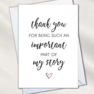 Thank You Cards for Teacher, Appreciation Card for Nurse, Midwife Gift, Wedding Guest, Doctor, Surgeon, Coach, Mentor, Professor, Therapist