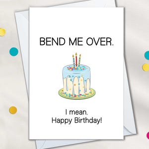 Cartes d'anniversaire coquines petit ami, cartes d'anniversaire sales pour mari, carte pliée-moi torride, carte d'anniversaire sexy et drôle pour petit ami