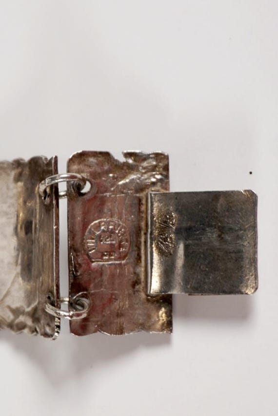 Silver Peruvian Silver Figural Bracelet - image 2
