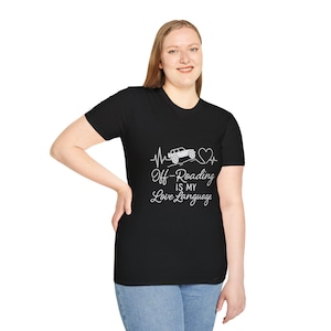 Off-Roading ist meine Liebes-Sprache T-Shirt | Herzschlag Design jeep