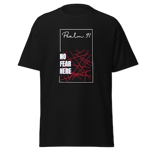 Christelijk T-shirt Psalm 91: uniseks T-shirt met bijbelteksten