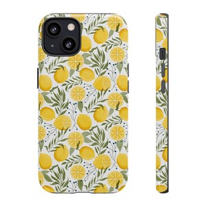 Zitrone Blumen Handyhülle