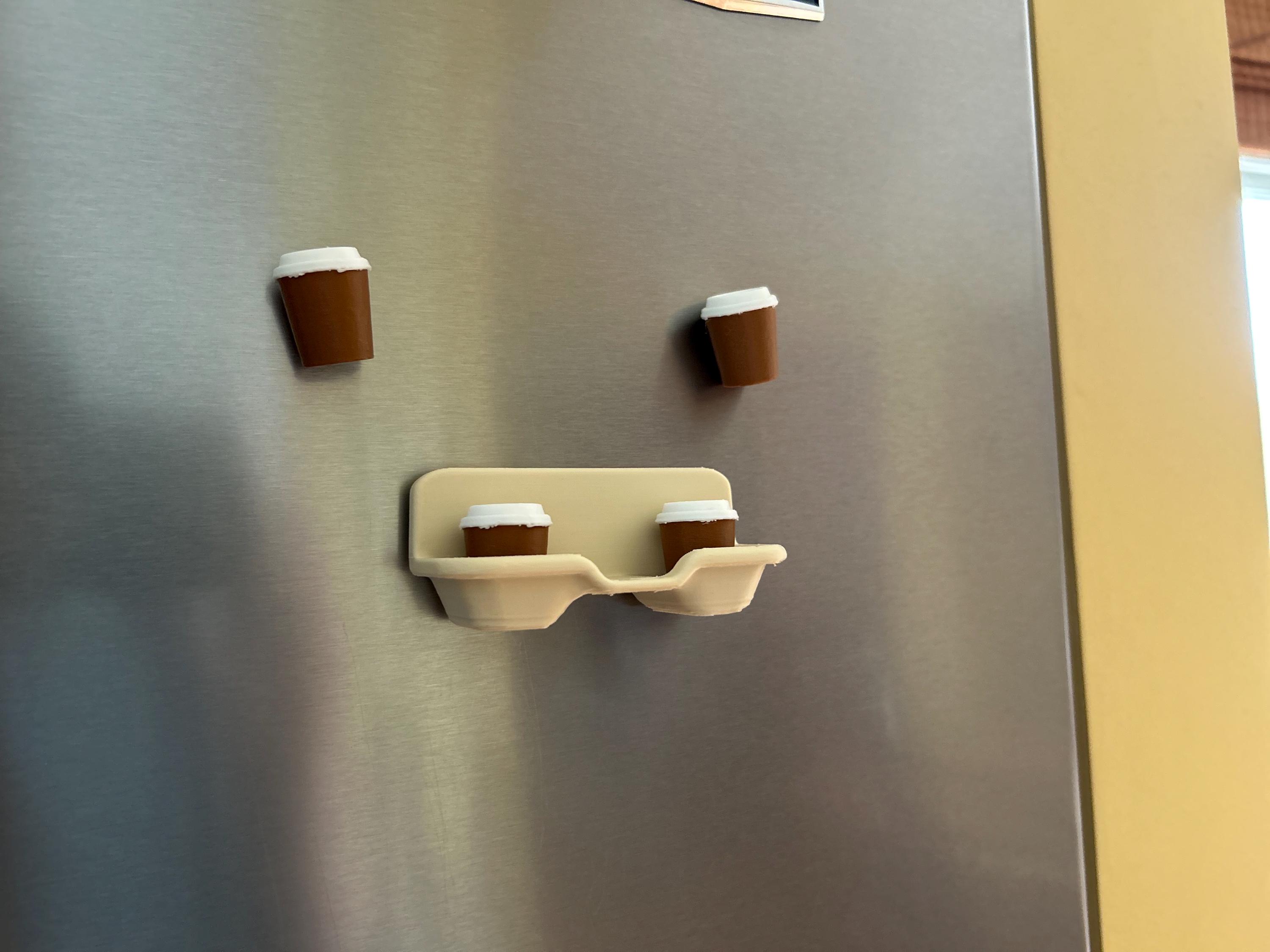 Coffee Cup Fridge Magnets: Kitchen Decor, Coffee Lover Gift - Etsy