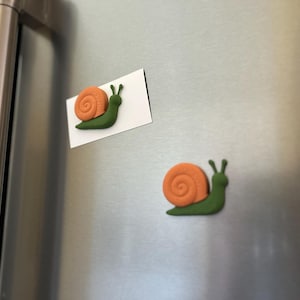 Snail Fridge Magnet | Cute Snail Refrigerator Magnet, Mini Snail Kitchen Decor, Snail Lover Gift, Snail Inspired Fridge Magnets, Baby Snail