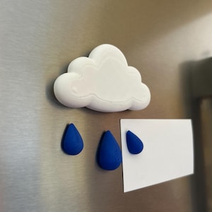 Imanes de nevera con forma de nube de lluvia: decoración de cocina original
