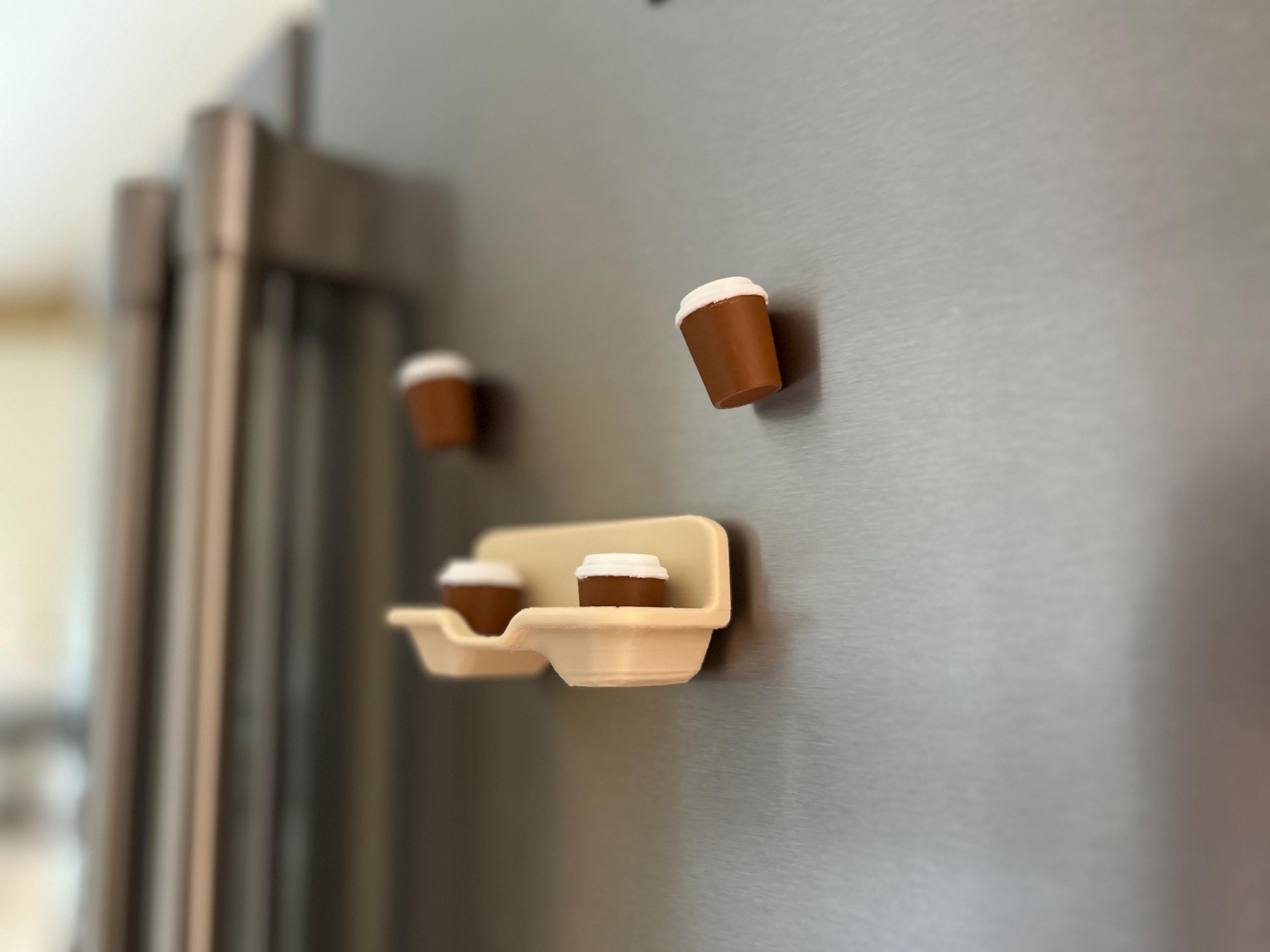 Coffee Cup Fridge Magnets: Kitchen Decor, Coffee Lover Gift - Etsy