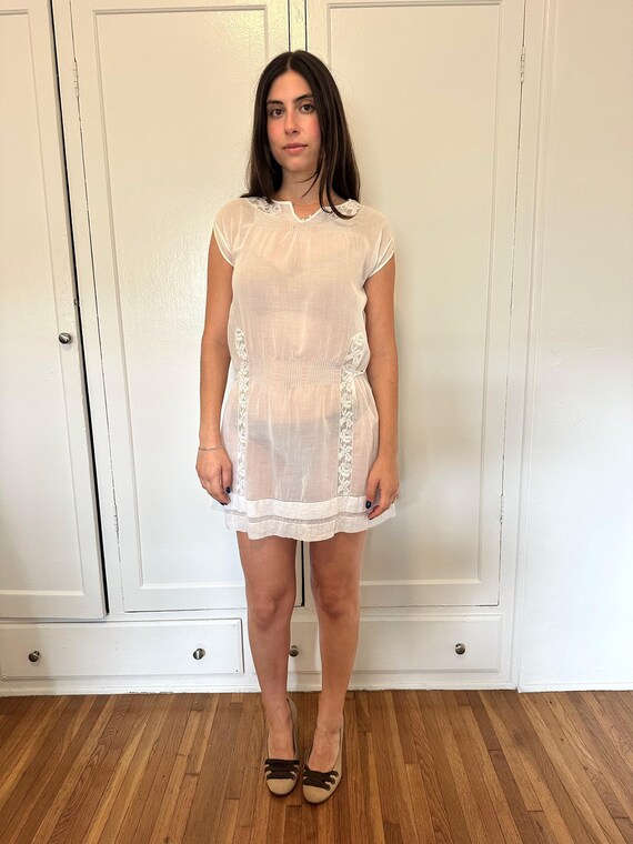 Antique Vintage - Edwardian Belgian Lace Dress