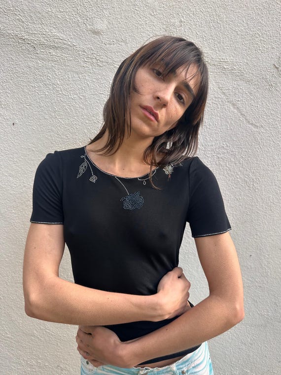 Giorgio Armani - Rhinestoned Tee
