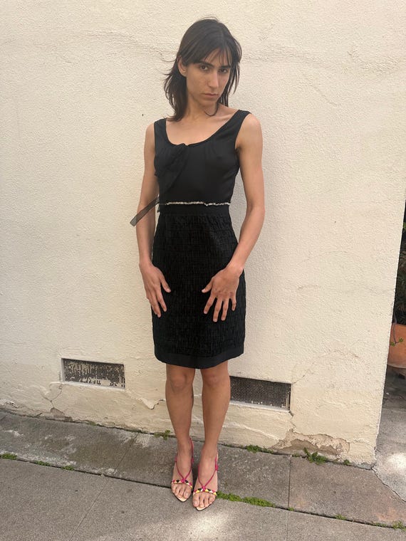 Alberta Ferretti, Philosophy di Alberta Ferretti - Black Woven Dress