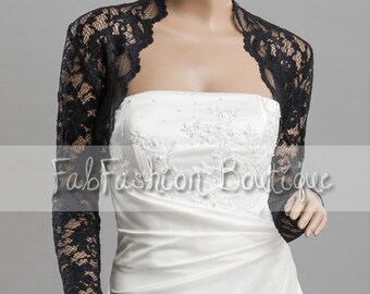 black lace shrug