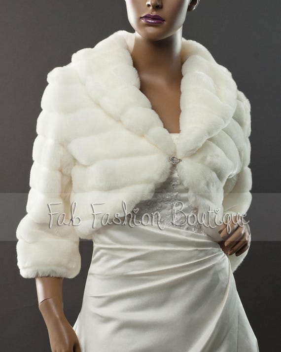Fluffy bolero jacket deals