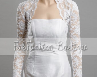 long white lace jacket