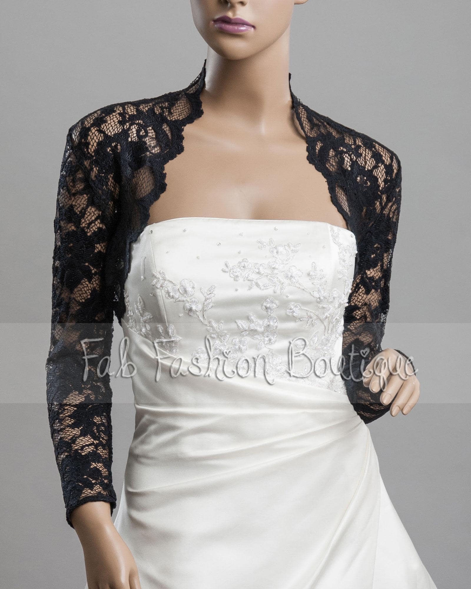 Black Lace Jacket - Etsy