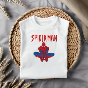 Camiseta de cumpleaños personalizada de Spiderman: camiseta de algodón personalizada