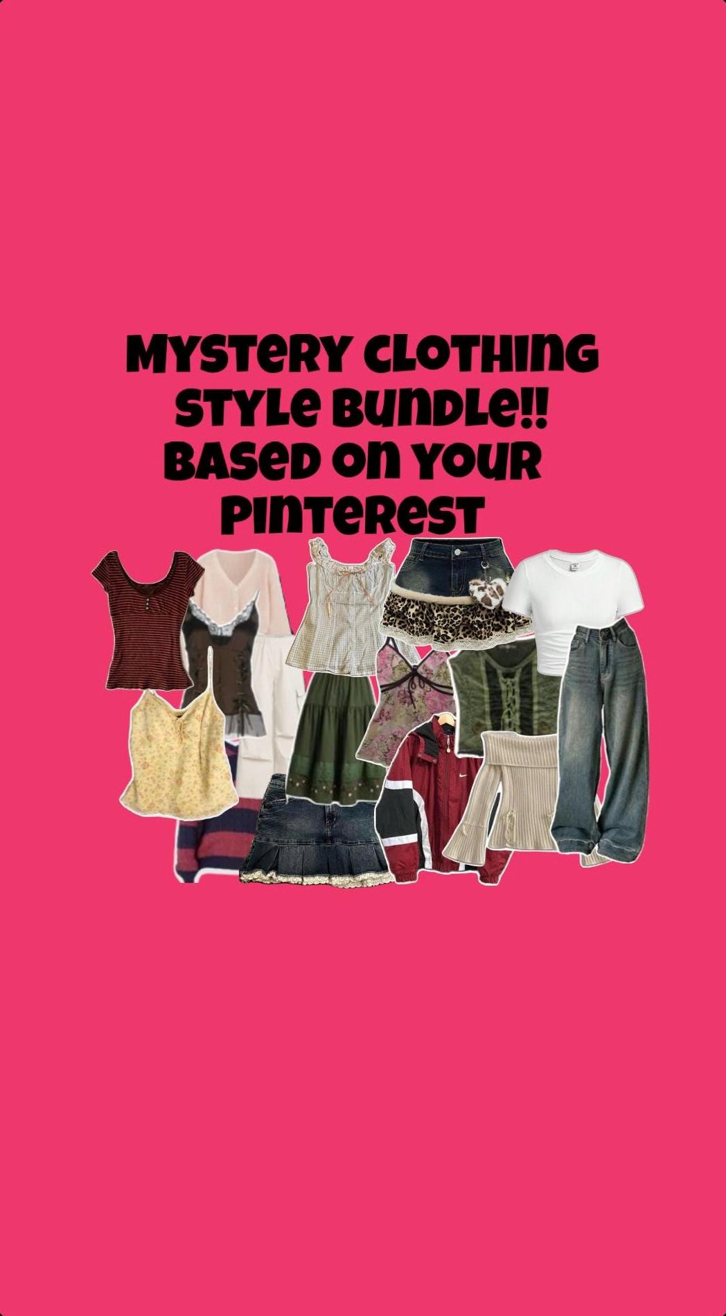Mystery Clothing Style Bundle Box! Based on your Pinterest