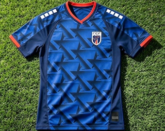 Camiseta de fútbol de Cabo Verde estilo vintage, uniforme retro de Bora Azul, regalo único de colección deportiva