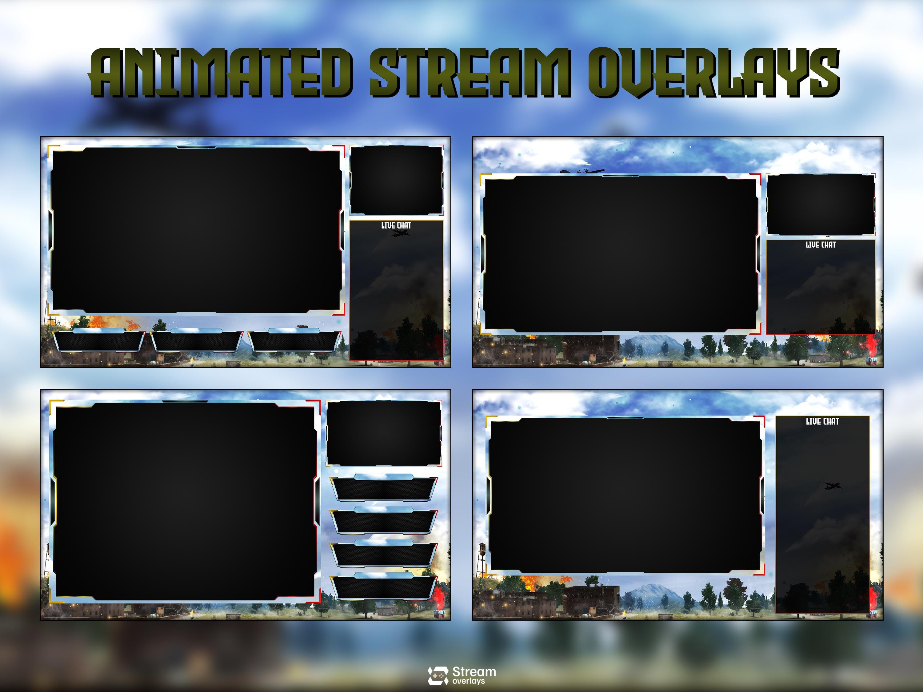 Military Theme | Twitch Overlay | Animated Stream | Combat Scenes ...