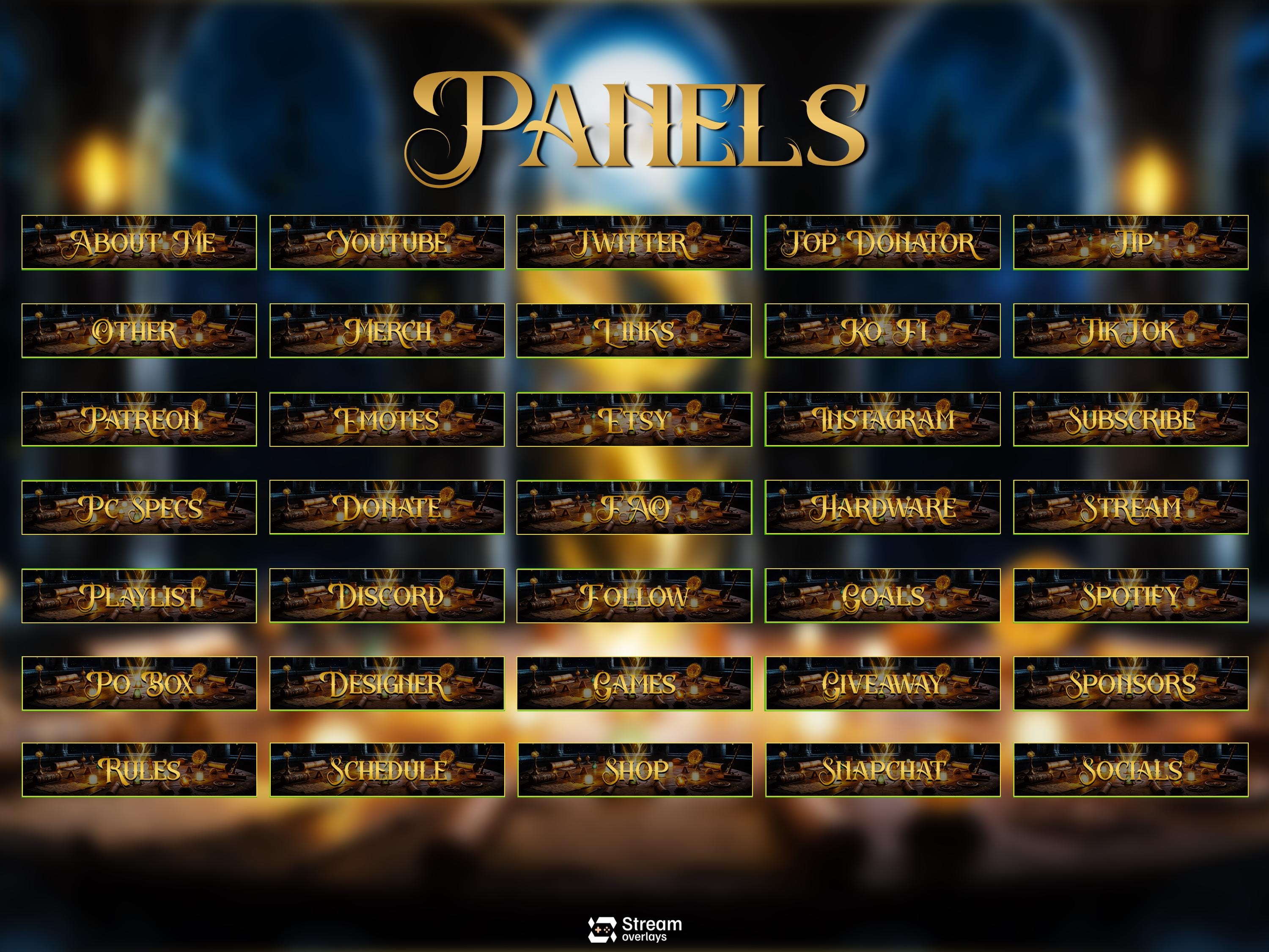 Devil Rings Overlay Ring of Lord Stream Overlay, Fantasy Magic Twitch Overlay, Medieval ...