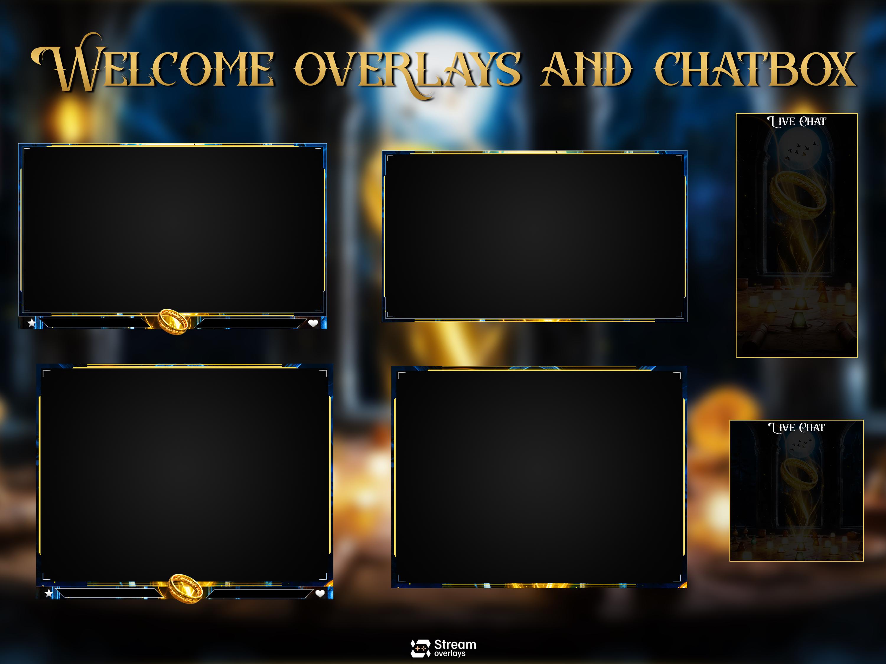 Devil Rings Overlay Ring of Lord Stream Overlay, Fantasy Magic Twitch Overlay, Medieval ...
