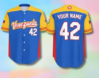 Personalized Venezuela Baseball Jersey, Custom Name & Number