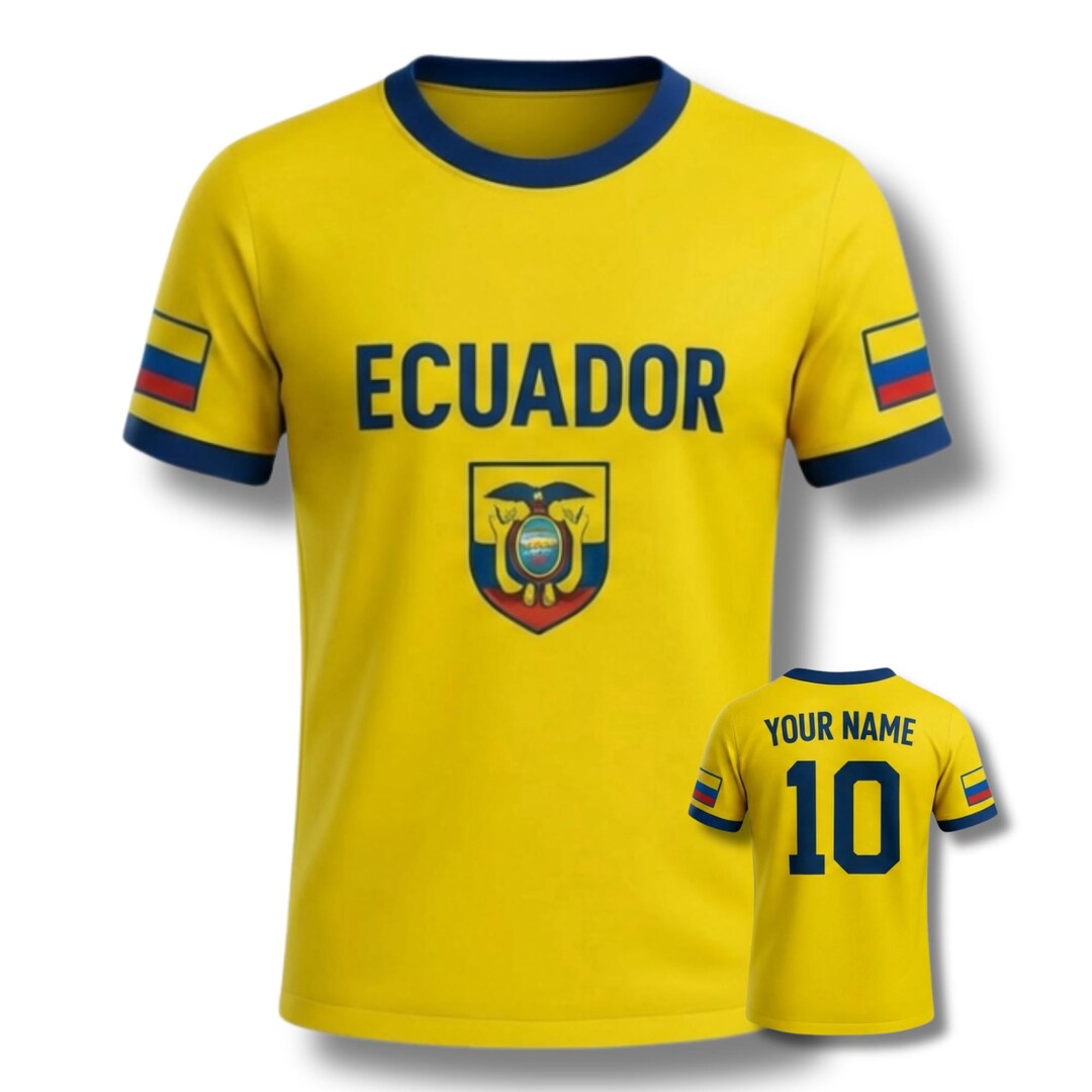 Custom Ecuador Soccer Jersey, Personalized Football Fan Gift - Etsy