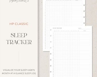 HP Classic | Sleep Tracker Insert with Monthly Log