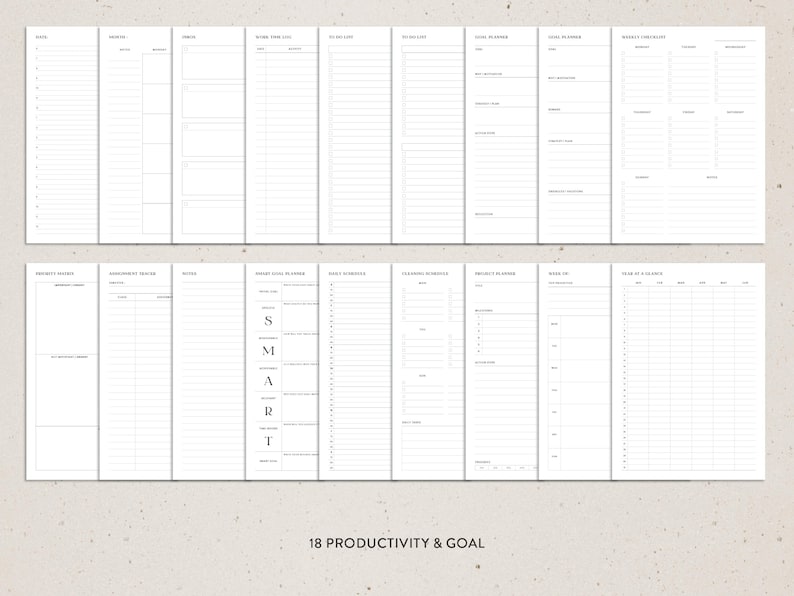 Ultimate Planner Bundle | 50+ Printable Inserts | Digital Download - Etsy