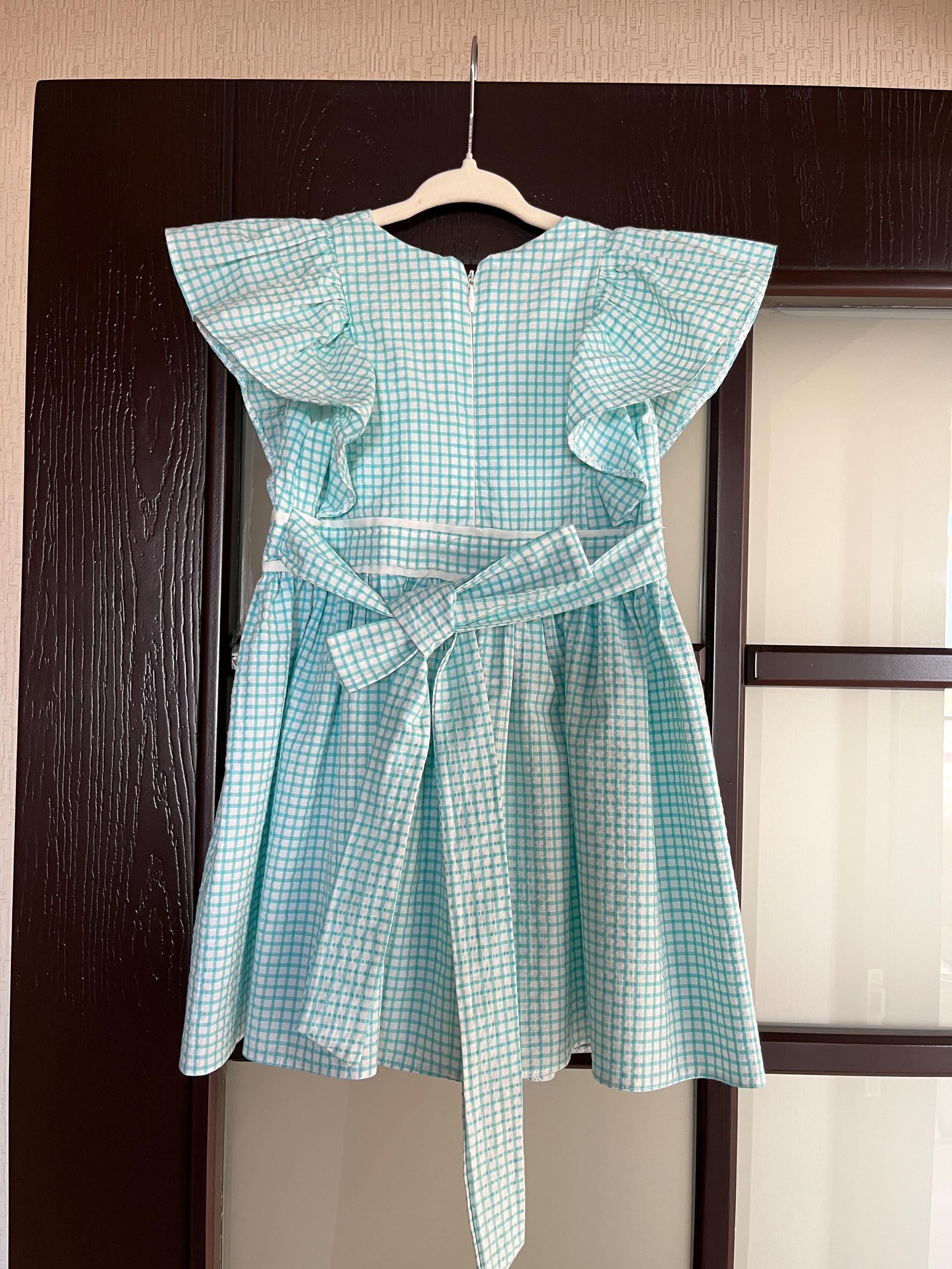 green emerald velvet dress Green Gingham Smocked Mardi Gras Dress 18 Month