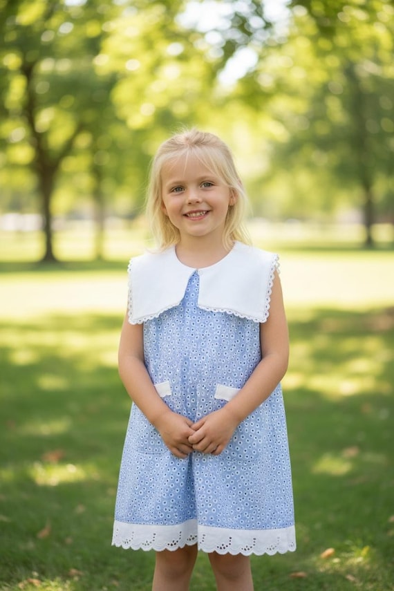 organic cotton baby dress Handmade Organic Cotton Eyelet Baby Dress