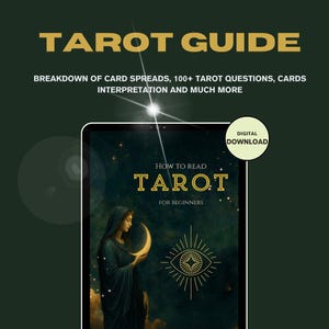 Tarot for beginners PDF Card Meanings Cheat Sheet Complete Guide to Major and Minor Arcana Digital Download