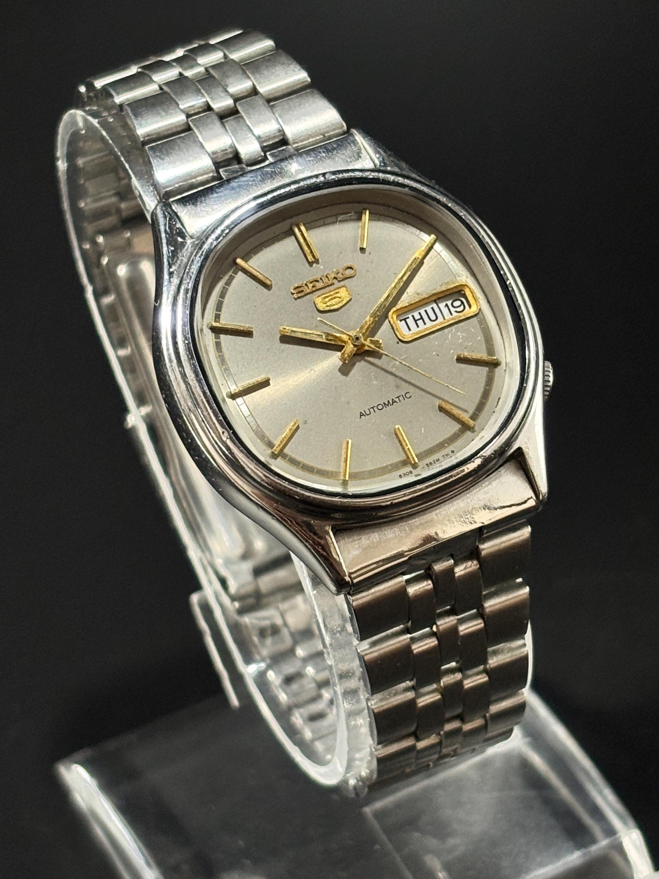 ヴィンテージ セイコー5 メンズ 自動巻き ステンレススチール 腕時計