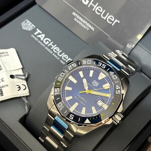 Reloj de pulsera Tag Heuer Match Timer calibre 5 para hombre, estilo vintage, en perfecto estado, con caja incluida.