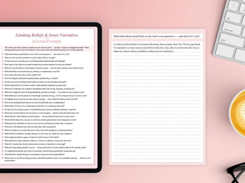 Shadow Work 700 Journal Prompts, Hard Questions | Shadow Work Journal & Self Reflection Prompts | Journal prompts for Self Discovery image 14