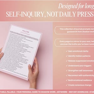 Shadow Work 700 Journal Prompts, Hard Questions | Shadow Work Journal & Self Reflection Prompts | Journal prompts for Self Discovery image 9