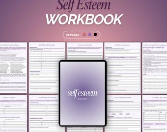 Self Esteem, Self Confidence Workbook | Self Worth and Self Image Workbook for Teens and Adults | Growth & Mindset and Confidence Journal