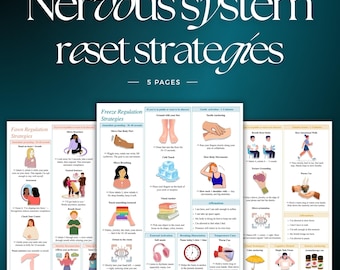 Guía rápida para el reinicio del sistema nervioso, el nervio vago y la regulación emocional / Estrategias de afrontamiento para aliviar el estrés y las respuestas del sistema nervioso