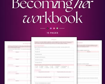 Become Her Journal | Mindset shift & Identity reset journal to Reinvent yourself, Become That Girl Workbook for Self Improvement