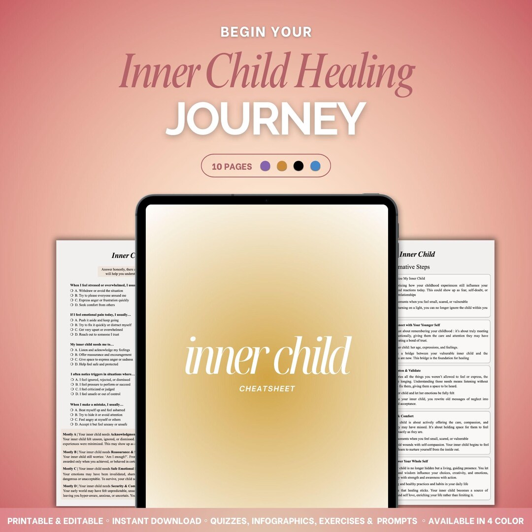 Inner Child Healing Cheatsheet for Childhood Trauma | Reparenting ...