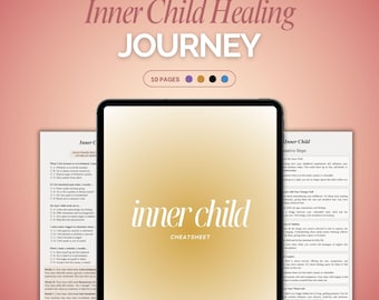 Inner Child Healing Cheatsheet for Childhood Trauma | Reparenting & Inner Child Therapy Guide for Emotional Healing | A4 Fillable PDF