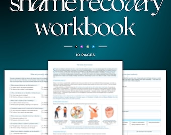 Shame and Guilt Therapy Journal | Shame Workbook for Self Acceptance | Self Therapy to Overcome Shame and Heal Your Nervous System