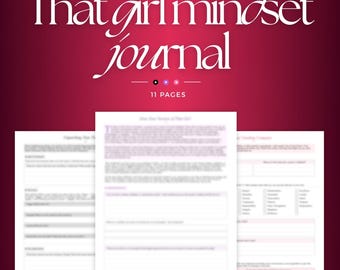 That Girl Mindset Journal | Become That Girl Guide, How to be That Girl | It Girl Journal, Mindset & Identity Workbook Become That Girl PDF