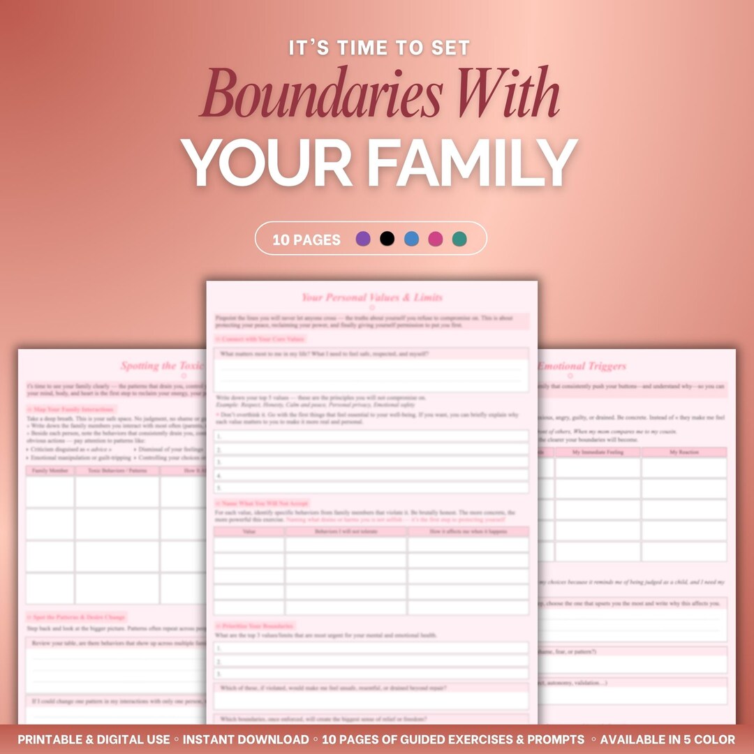 Personal Boundaries Setting Guide for Family | Healthy Relationship ...