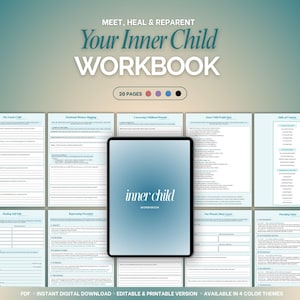 Inner Child Workbook | Shadow Work & Inner Child Self Therapy | Self Healing Workbook for Inner Child | Mental Health and Wellness Journal