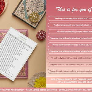 Shadow Work 700 Journal Prompts, Hard Questions | Shadow Work Journal & Self Reflection Prompts | Journal prompts for Self Discovery image 7