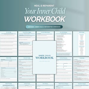 Inner Child Healing Workbook | Reparenting Therapy, Trauma Worksheet & Guided Worksheets for Childhood Neglect, Wounds and Self-Growth