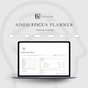 ADHD-fokusplanerare: Digital produktivitetsinstrumentpanel för neurodivergenta hjärnor
