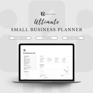 Notion Business Planner Template: Sales Tracker, Inventory, Feedback Form