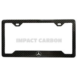 Mercedes Benz Logo 100% REAL Carbon Fiber Plate Frame